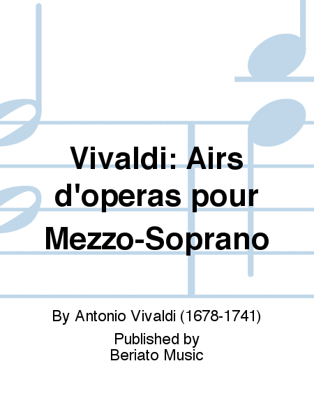 Vivaldi: Airs d'opéras pour Mezzo-Soprano
