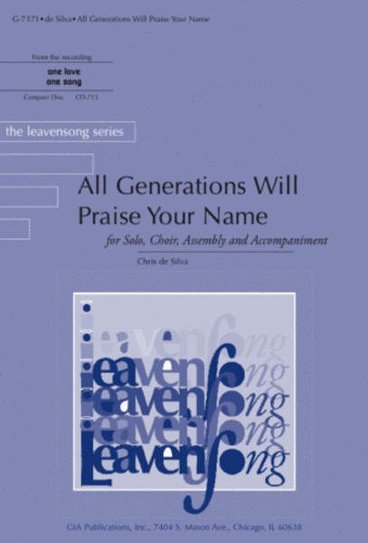 All Generations Will Praise Your Name - Instrument edition