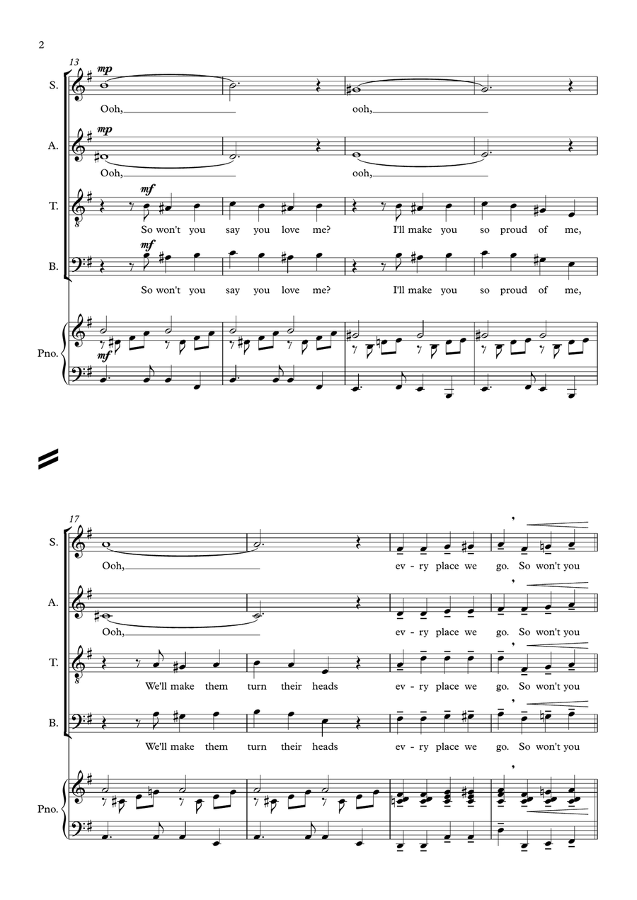 Be My Baby 4-Part scores gallery preview page 2