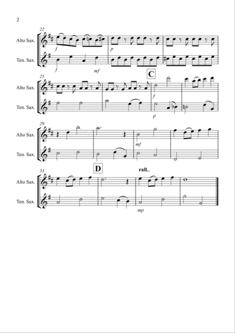 Over The Rainbow (from The Wizard Of Oz) Woodwind Duet scores gallery preview page 2