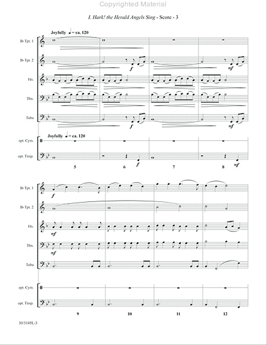 Brass at Christmas Brass at Christmas Brass Quintet scores gallery preview page 4