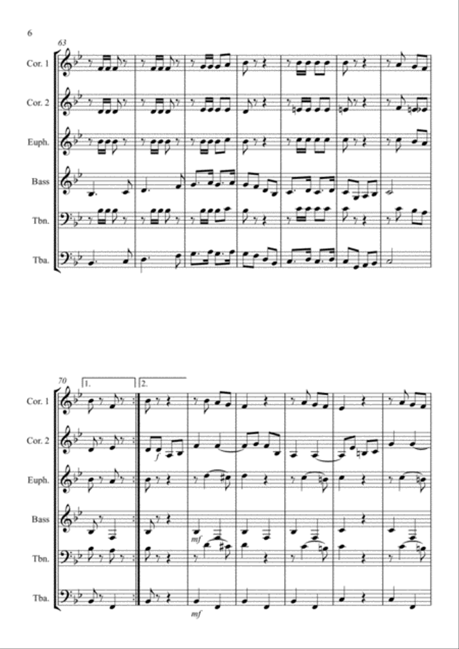 Whistling Rufus Brass Ensemble scores gallery preview page 6