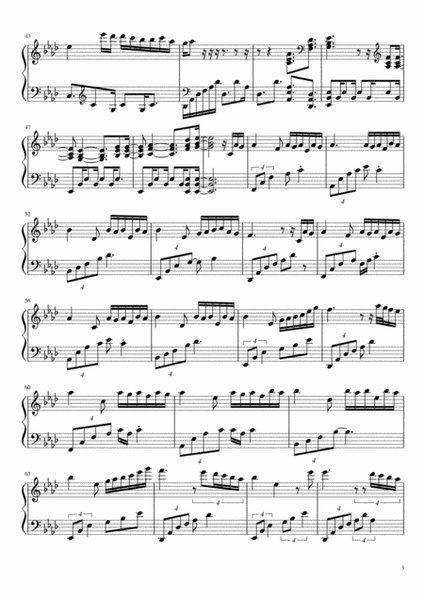 Yanni Blue- Piano Sheet