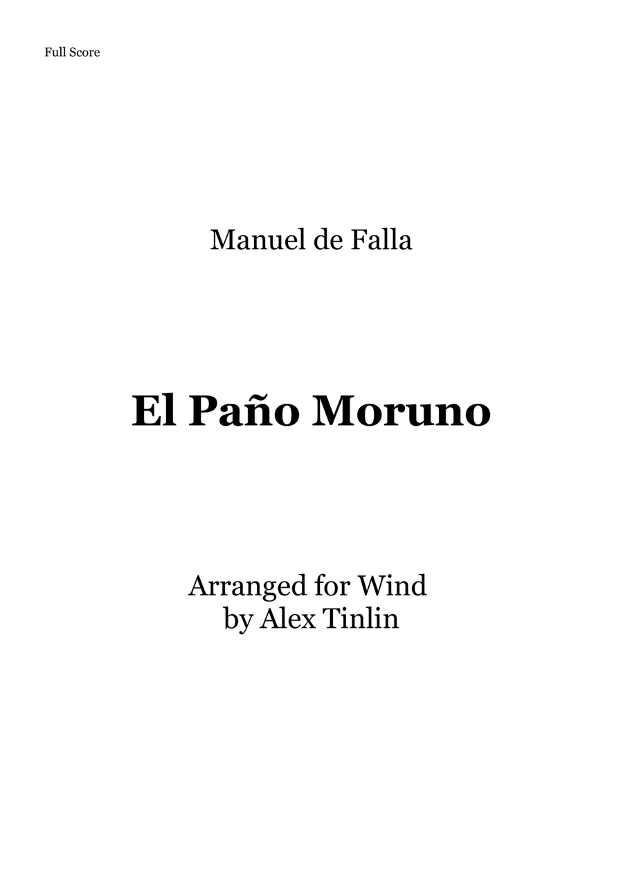 El paño moruno Woodwind Quintet scores gallery preview page 1