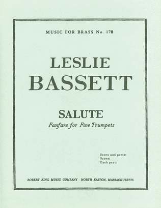 Basset Salute Mfb170 5 Trumpets Score/parts