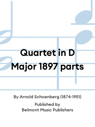 Quartet in D Major 1897 parts