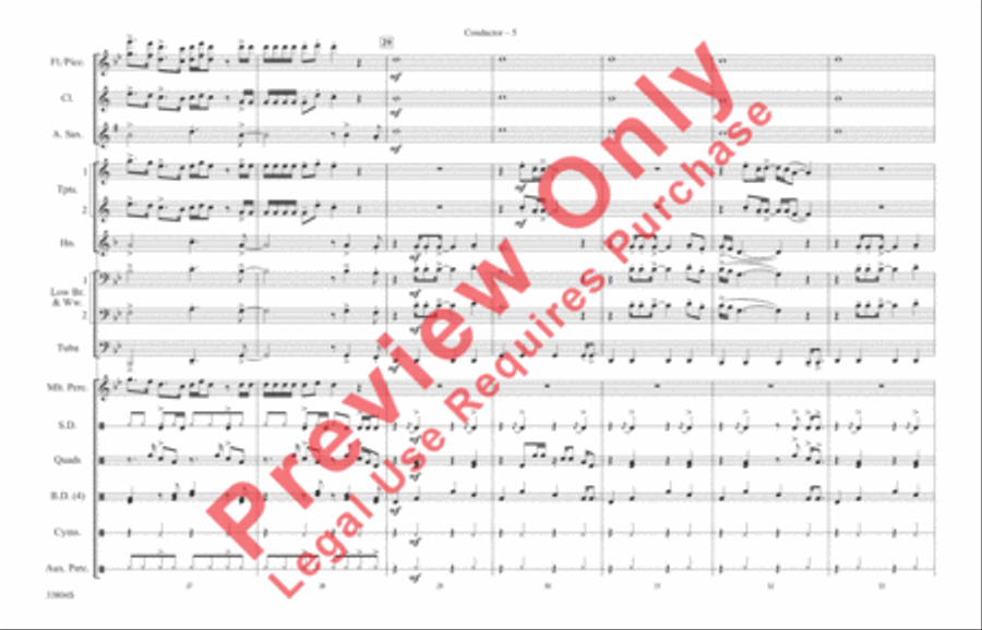 Party in the U.S.A. Marching Band scores gallery preview page 6