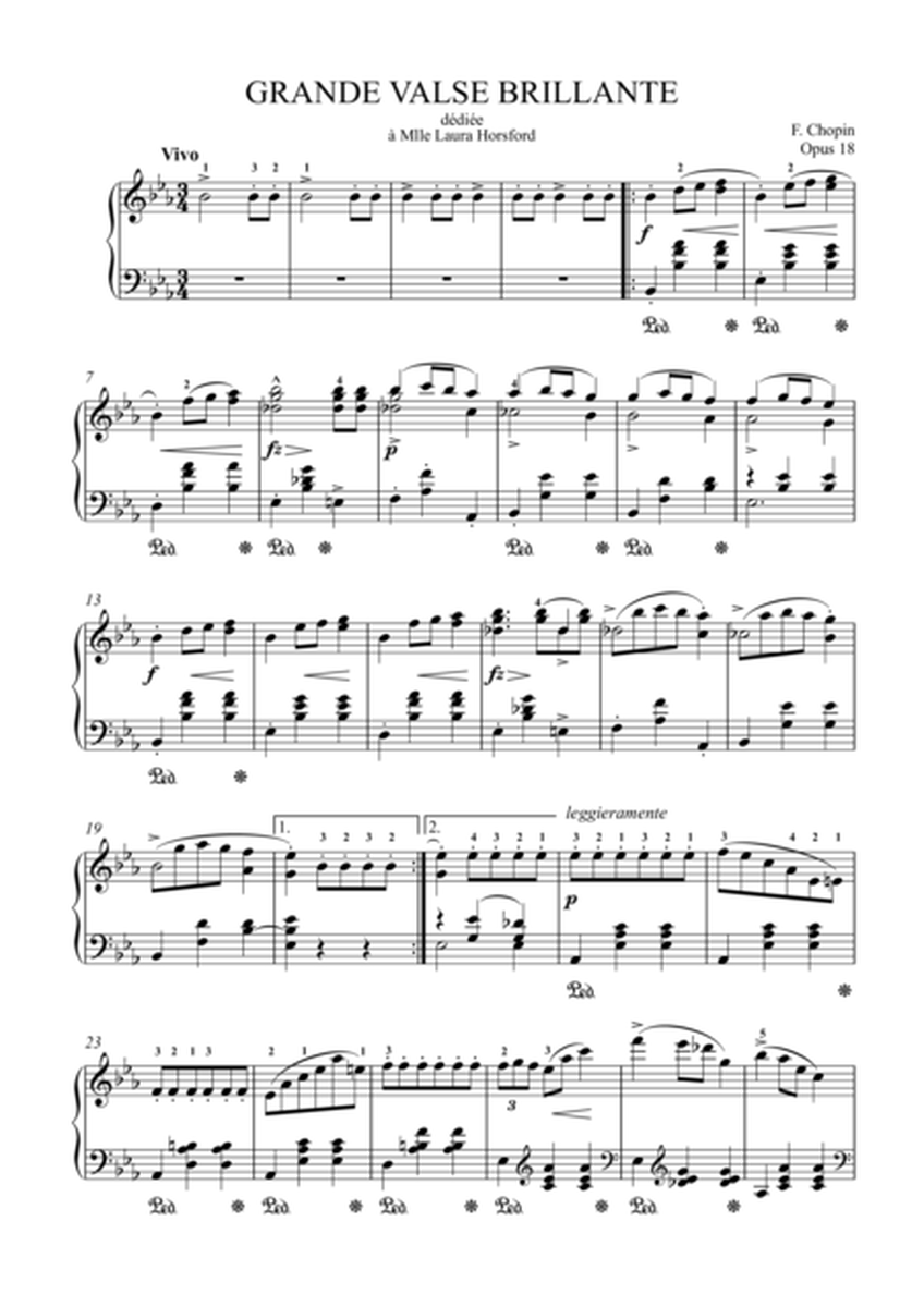 Grande valse brillante, Op.18 