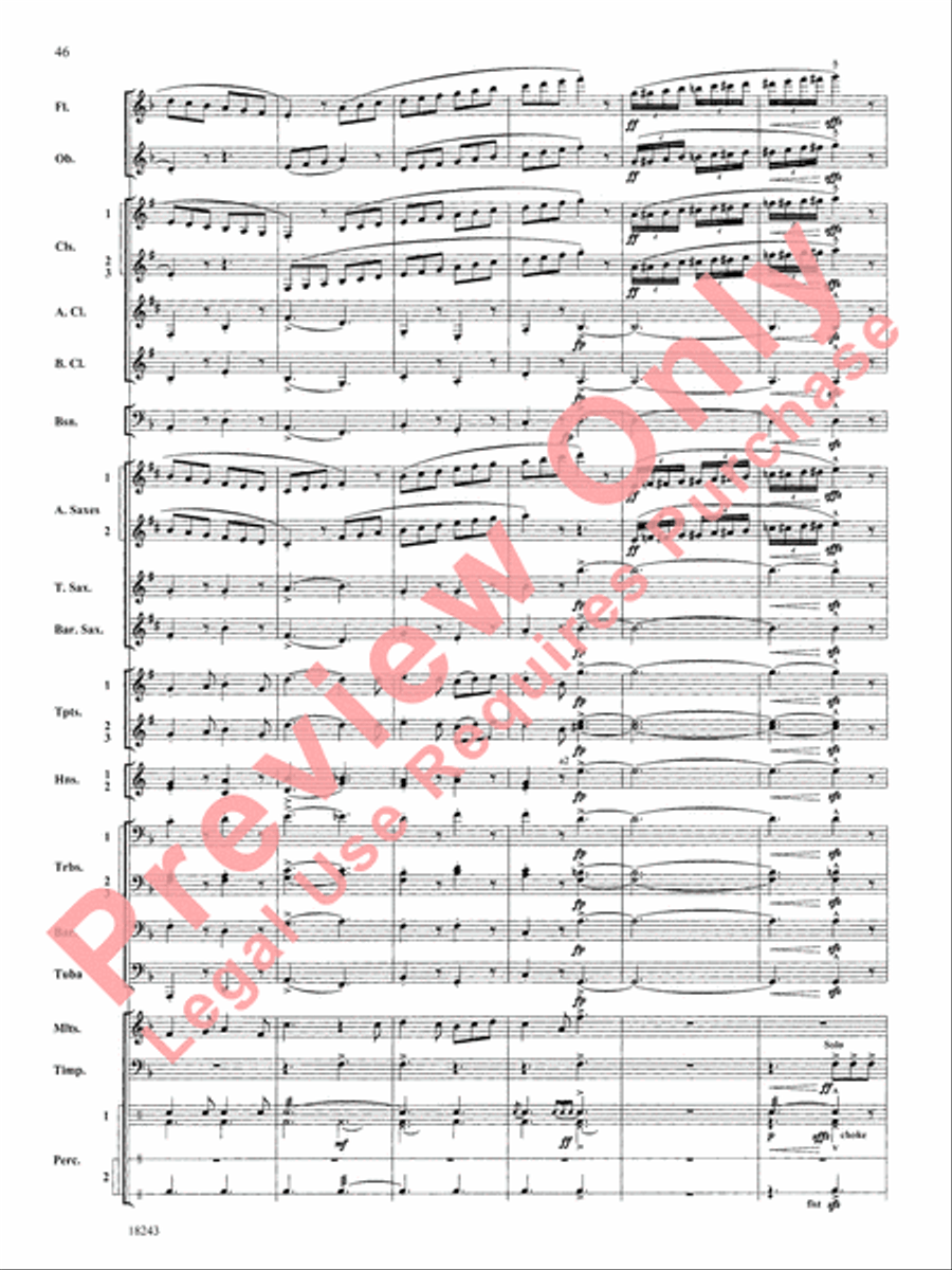 A Longford Legend Concert Band scores gallery preview page 47