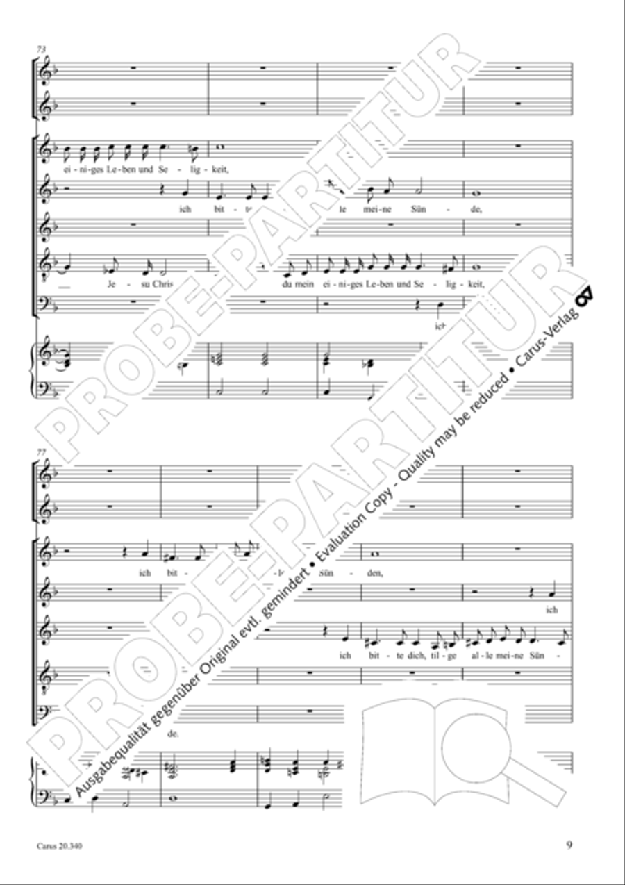 O du allersu!ester und liebster Herr Jesu SSATB scores gallery preview page 10
