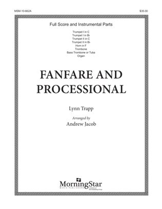 Book cover for Fanfare and Processional (Downloadable Brass Quintet Score and Parts)