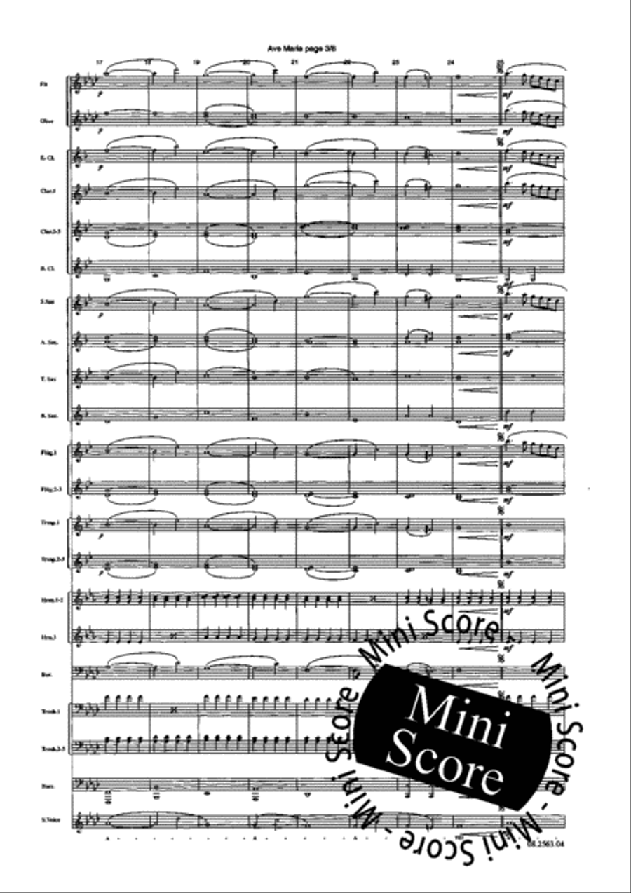 Ave Maria Concert Band scores gallery preview page 7