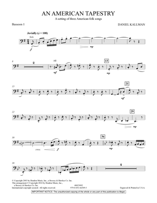 An American Tapestry (for Wind Ensemble) - Bassoon 1