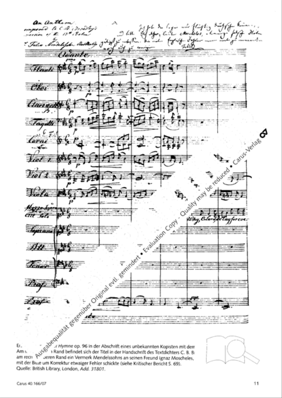 Hymn; Three sacred songs; fugue (Hymne; Drei geistliche Lieder und Fuge) Orchestra scores gallery preview page 12