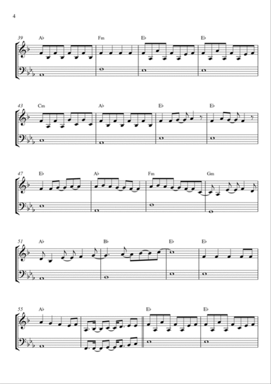 The Climb Brass Duet scores gallery preview page 4