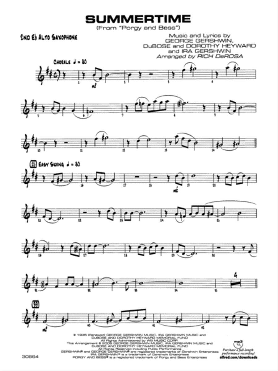 Easy saxophone clearance sheet music