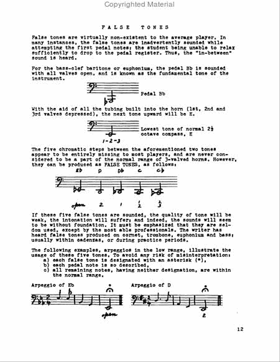 The Euphonium and 4-Valve Brasses