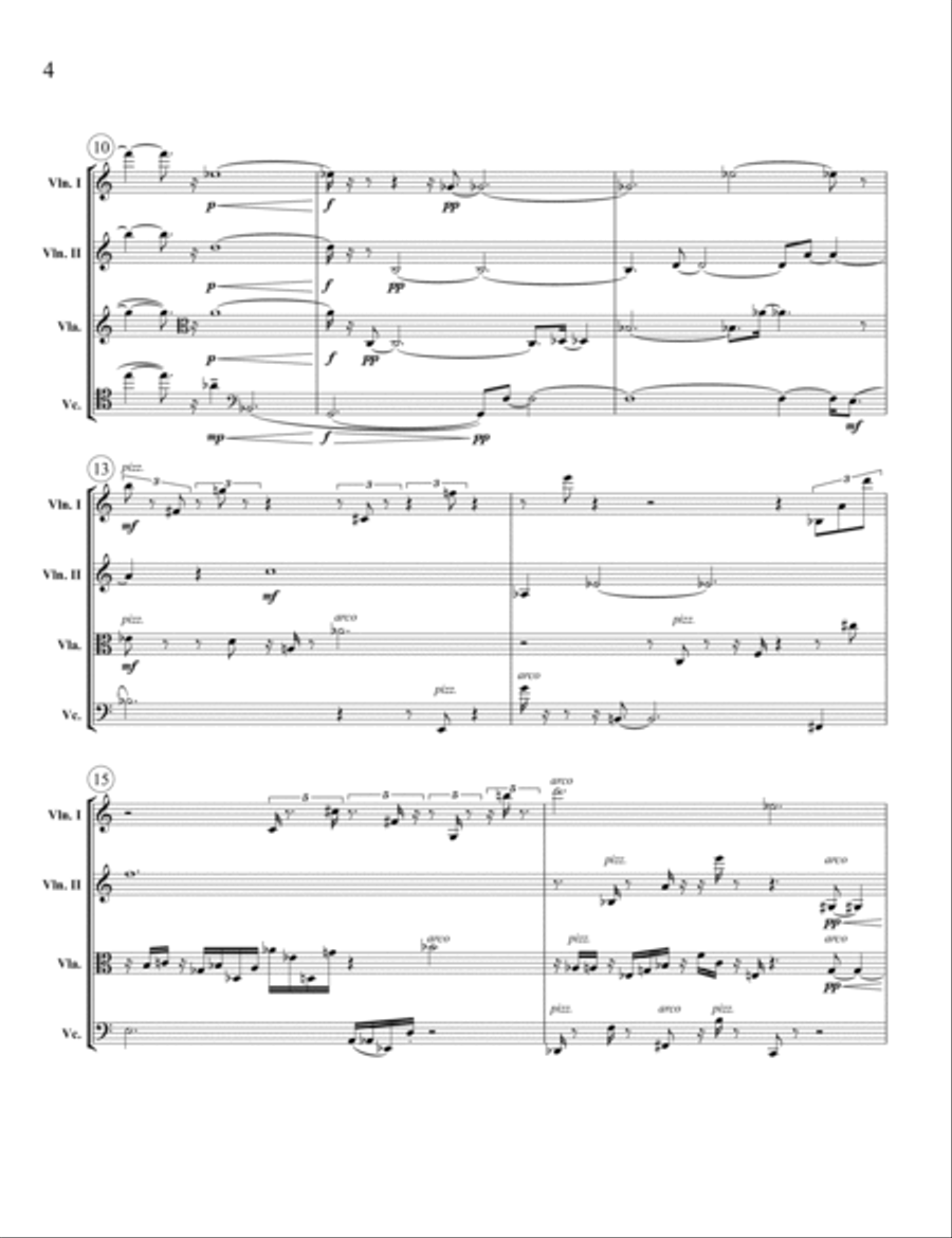[Melby] String Quartet No. 5 String Quartet scores gallery preview page 4