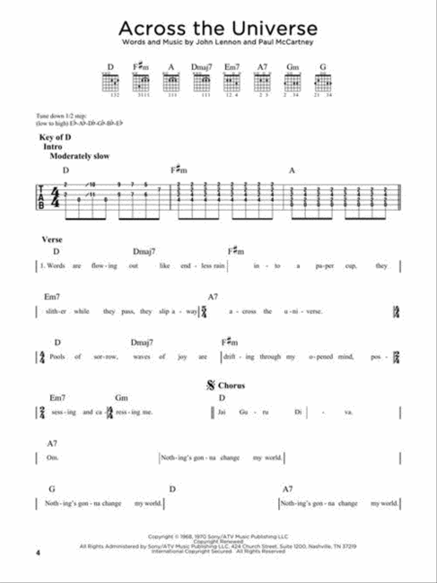 First 50 Songs by the Beatles You Should Play on Guitar Electric Guitar scores gallery preview page 5