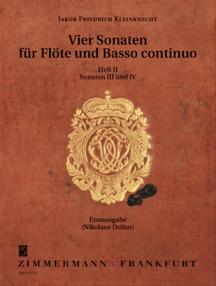 Four Sonatas Heft 2 Flute scores gallery preview page 1