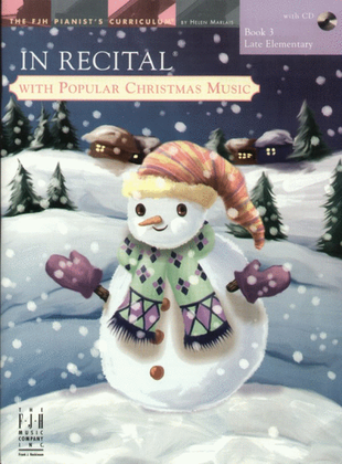 Book cover for In Recital with Popular Christmas Music, Book 3