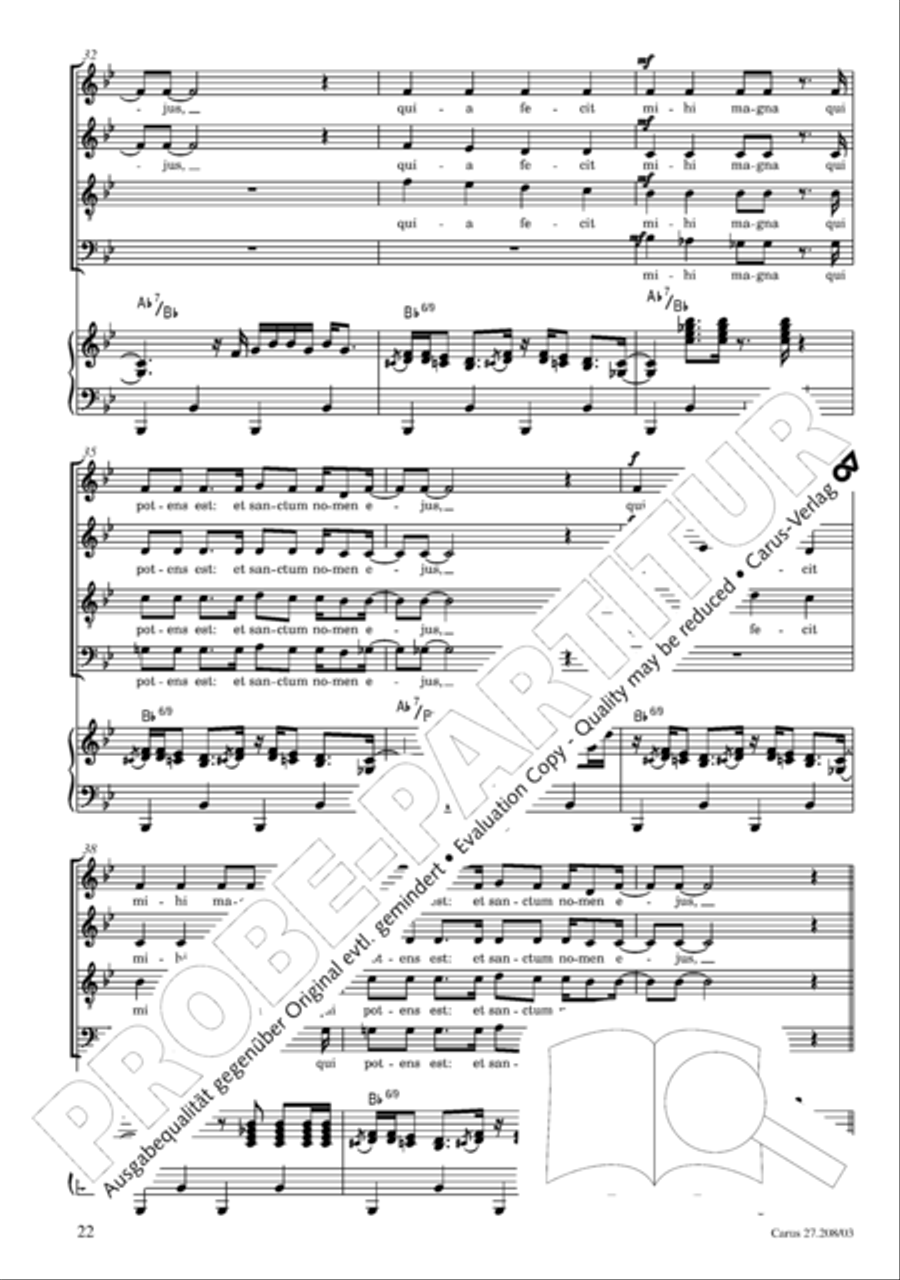 Magnificat 4-Part scores gallery preview page 23