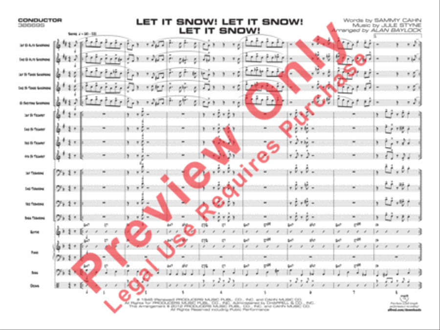 Let It Snow! Let It Snow! Let It Snow! Jazz Ensemble scores gallery preview page 4