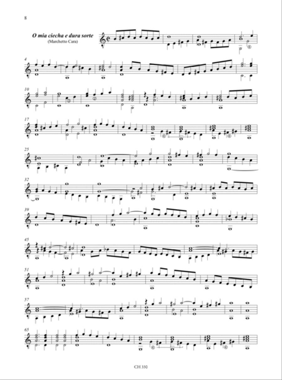Non ti spiacqua l’ascoltar. Anthology from Vincenzo Capirola’s Lute Book (1517) for Guitar Lute scores gallery preview page 4