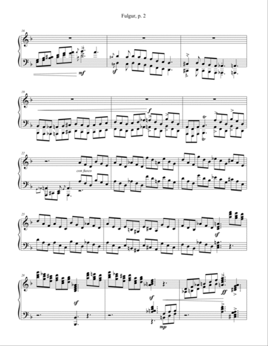 Fulgur Piano Solo scores gallery preview page 2