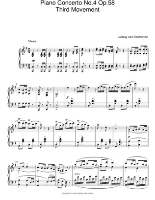 Book cover for Piano Concerto No. 4 Op. 58 (Third Movement)