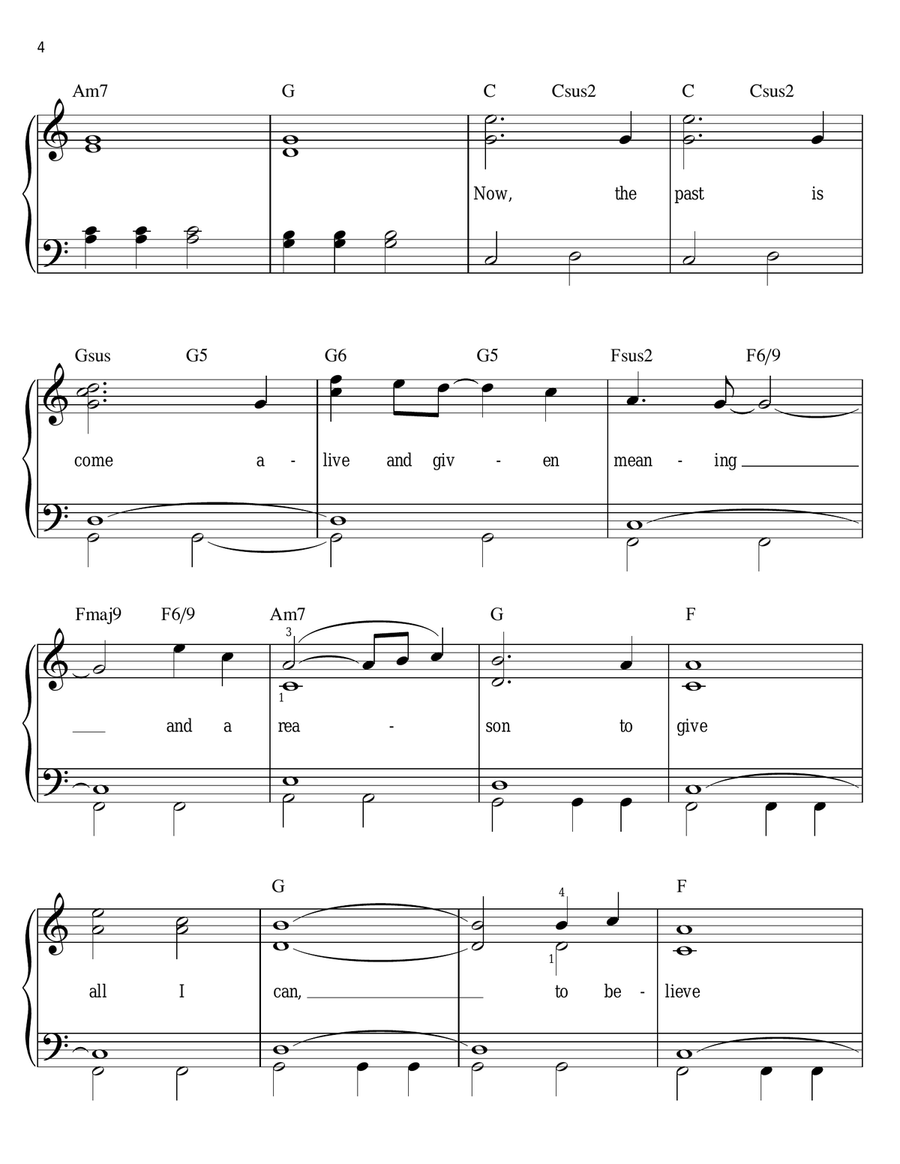 Fly With Me Easy Piano scores gallery preview page 4