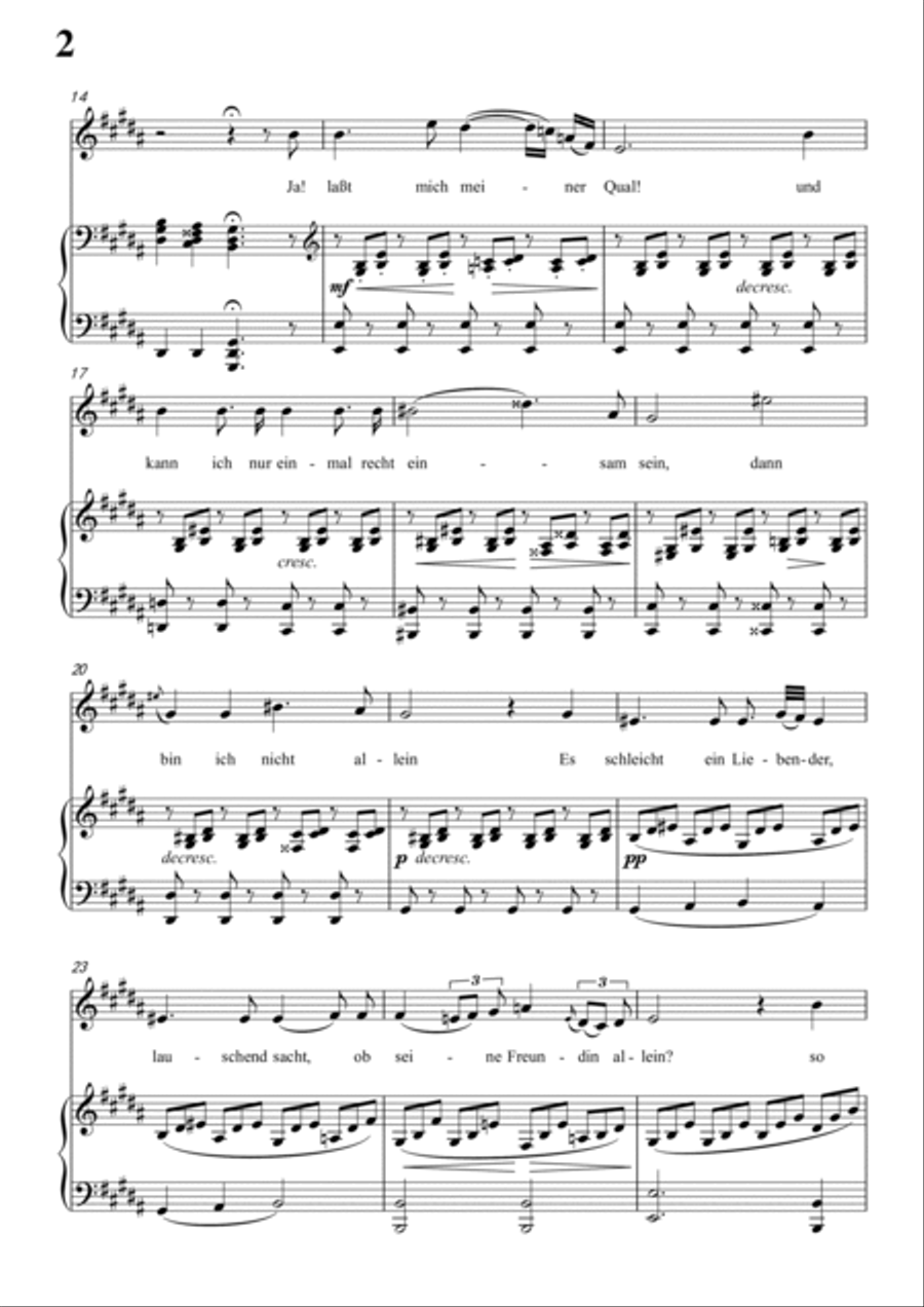 Schubert-Gesänge des Harfners,Op.12 No.1 in #G minor,for Vocal and Piano Voice scores gallery preview page 3