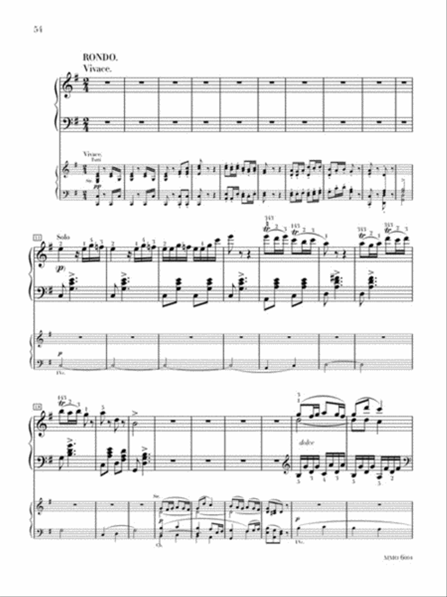 Beethoven – Concerto No. 4 in G Major, Op. 58 Piano Solo scores gallery preview page 4