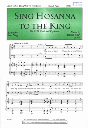 Book cover for Sing Hosanna to the King