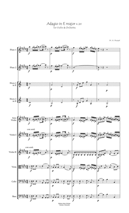 Adagio for Violin and Strings in E major K261