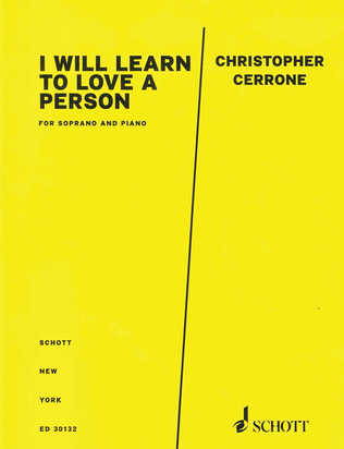 Book cover for I Will Learn to Love a Person