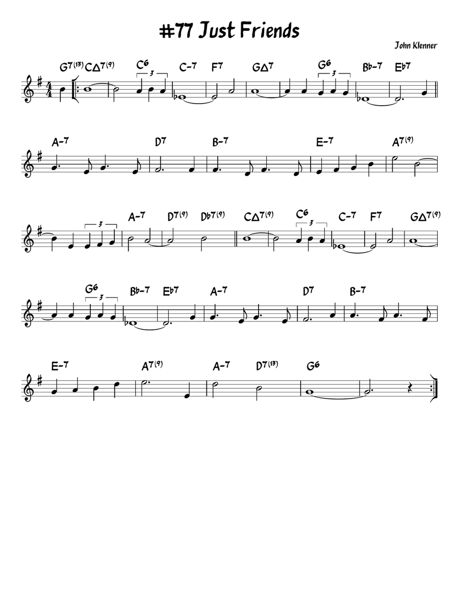 Just Friends Piano scores gallery preview page 1