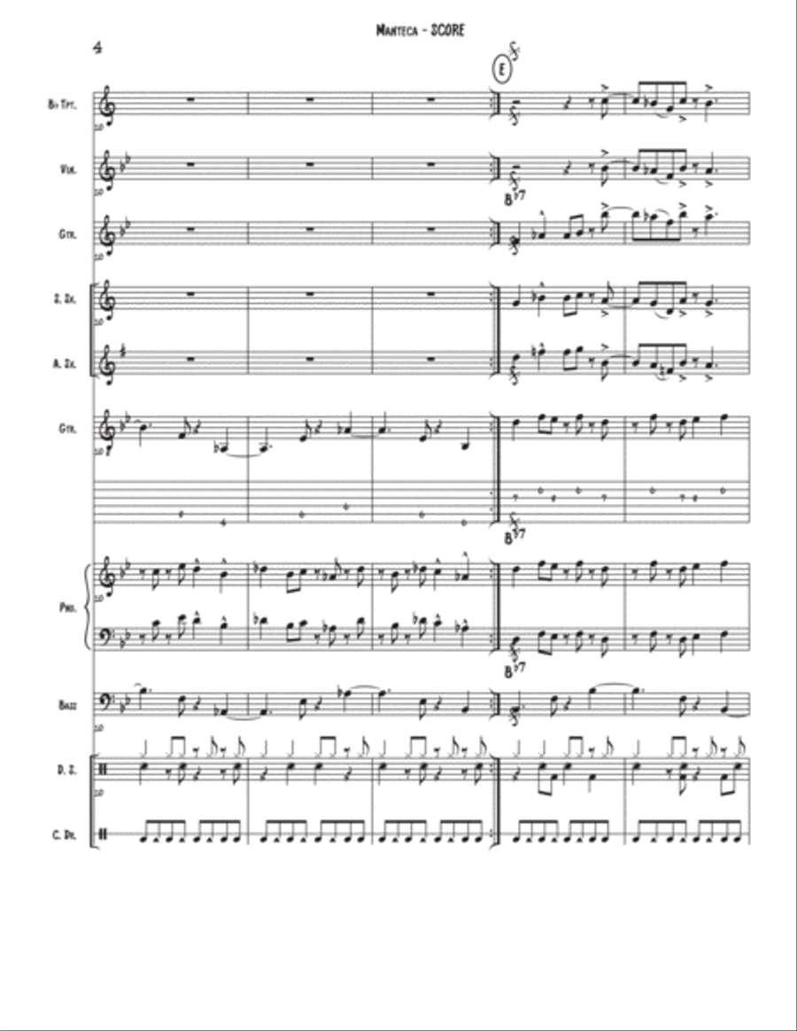 Manteca Manteca Large Ensemble scores gallery preview page 4