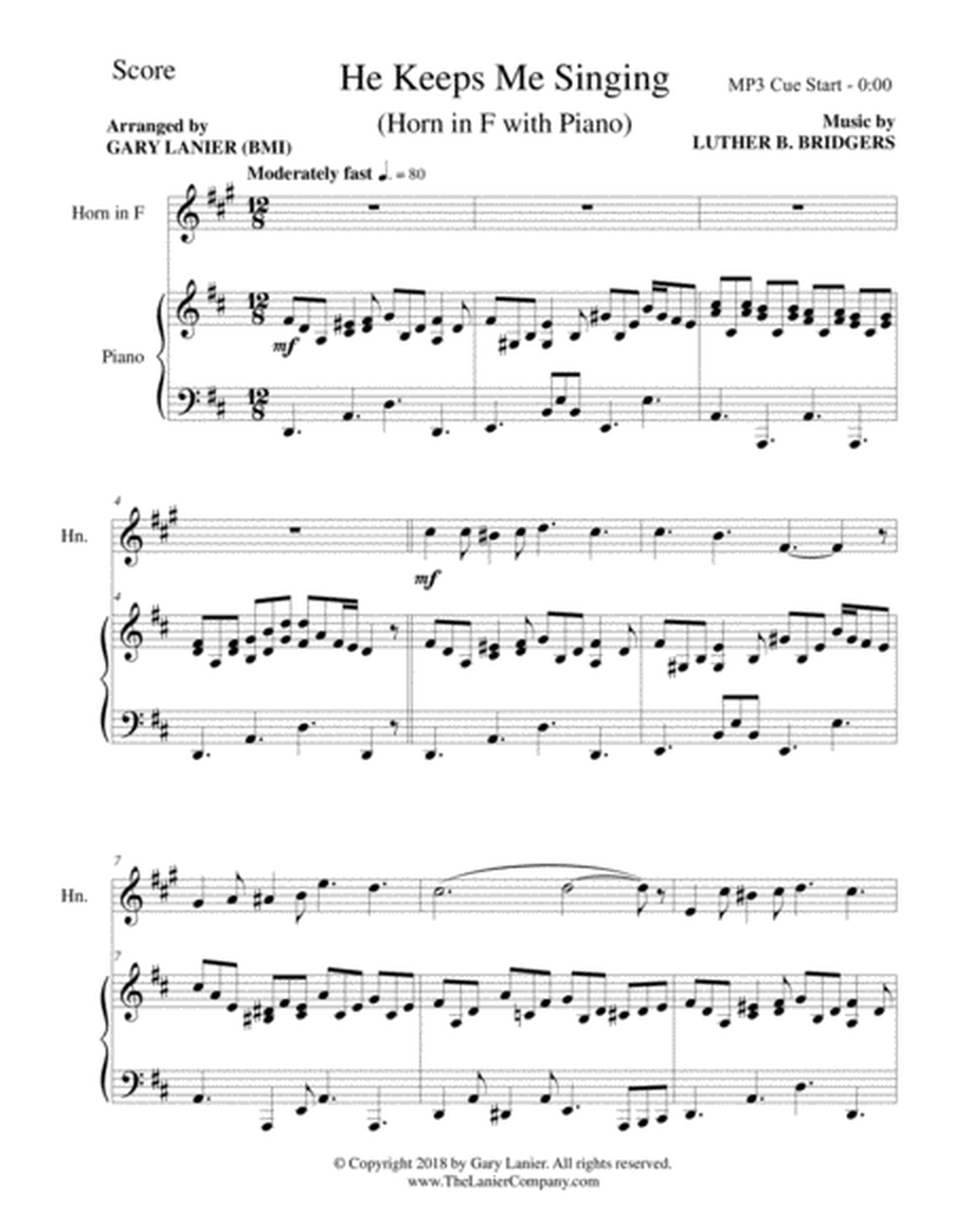 3 HYMNS OF JOY (for Horn in F and Piano with Score/Parts) image number null
