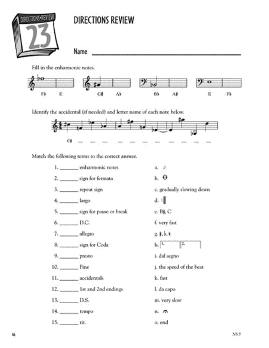 Thirty Days to Music Theory (Classroom Resource) Reproducible Packs scores gallery preview page 6