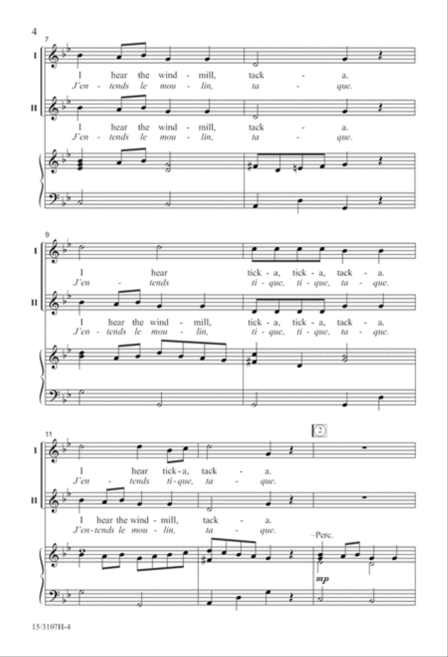 I Hear the Windmill 2-Part scores gallery preview page 5