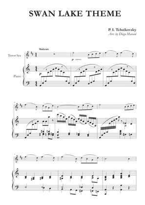 Swan Lake Theme for Tenor Saxophone and Piano