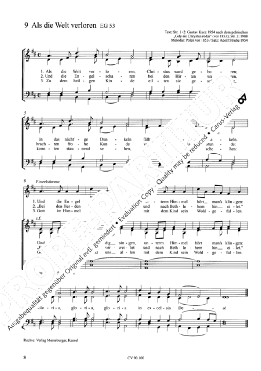 Chorsatze zum Evangelischen Gesangbuch Choir scores gallery preview page 13