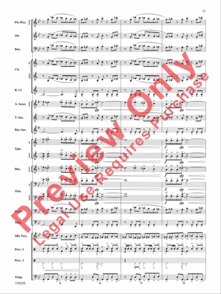 Vertigo Concert Band scores gallery preview page 12