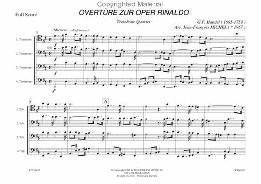 Ouverture zur Oper Rinaldo