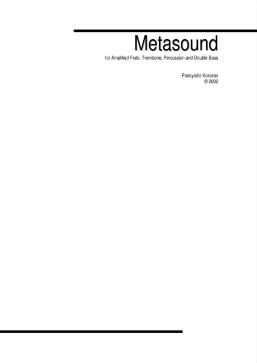 Metasound Metasound Percussion Ensemble scores gallery preview page 1