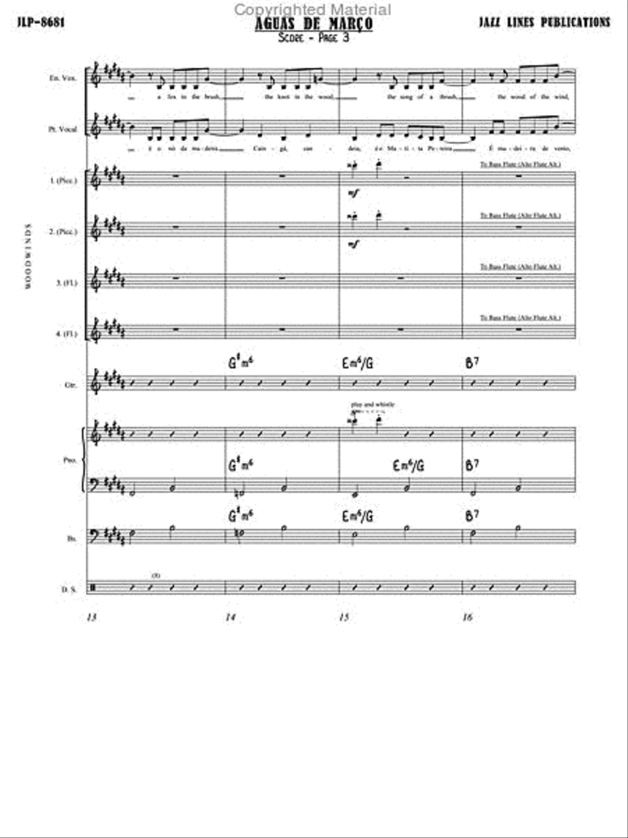 Aguas De Marco [Waters Of March] Orchestra scores gallery preview page 4
