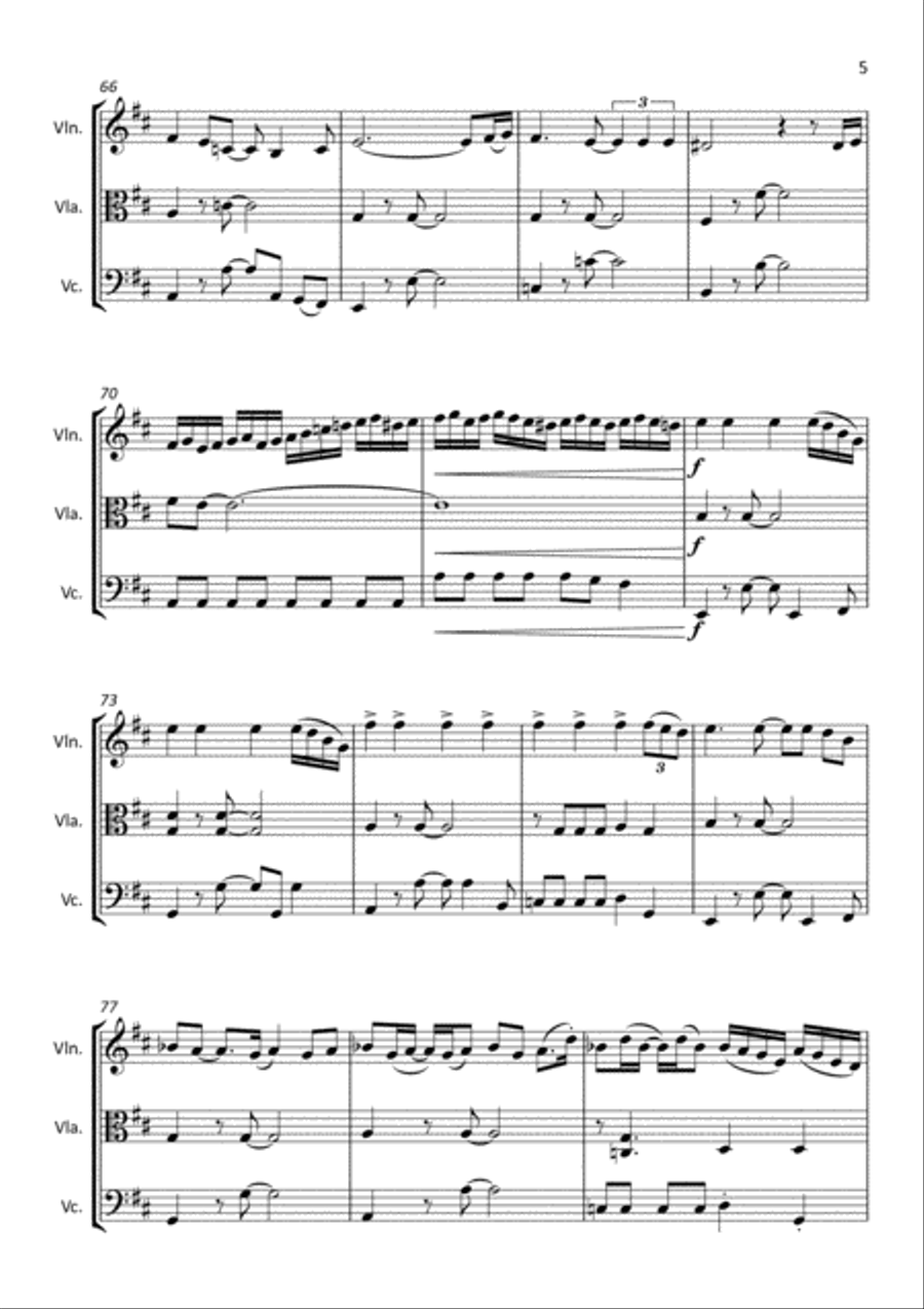 Sweet Child O' Mine Sweet Child O' Mine String Trio scores gallery preview page 6