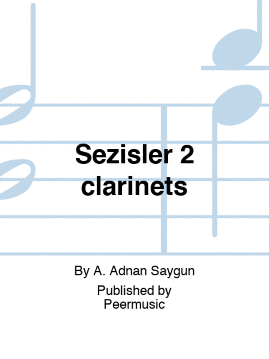 Sezisler 2 clarinets
