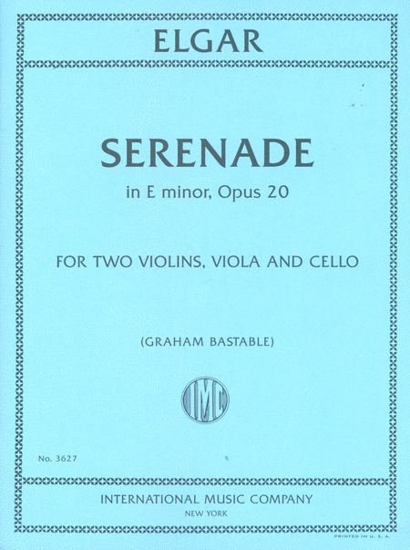  Serenade in E minor, Opus 20